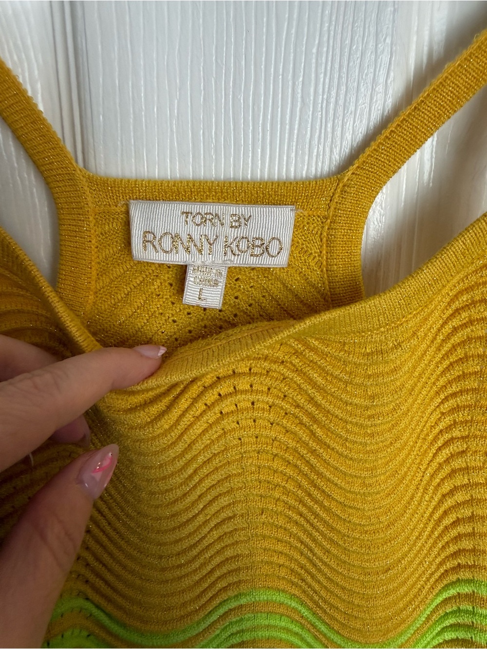 Torn by Ronny Kobo Hope Halter Knit Dress - Picture 5 of 8